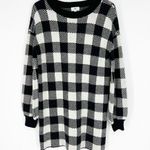 LPA Floyd Buffalo Check Sweater Dress S Photo 1