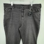 Eddie Bauer  jeans 20 flannel lined boyfriend straight mid rise gray straight NEW Photo 1