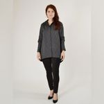 Stella Carakasi Real Life Tunic Stripe Stretch Poplin Black White Size Small Photo 1