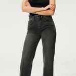 Good American NWT '90s Duster Straight Leg Jeans in Black250 Photo 0