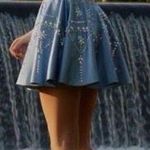 Blue jeweled homecoming two piece dress Size 4 Photo 1