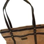 Franco Sarto BROWN SUEDE/LEATHER PURSE WITH INSIDE SMARTLYTE 12.5”X15” PREOWNED Photo 4