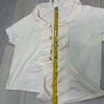 Banana Republic extra fine merino wool cream and short sleeve sweater size m Photo 3