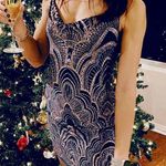 Jump NWT Apparel Sparkle Dress Medium Black Rose Gold Glitter m Photo 1