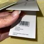 John Elliott Cotton Ribbed Asymmetrical Yellow/Pollen Tank Dress Size 3/Large NW Yellow Photo 7