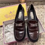 Brighton Sabina Chocolate Black Block Loafer Sandals 8.5 Photo 1