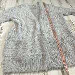 Free People  Gray Soft Furry Jacket Size Small Photo 6