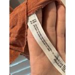 Free People Beach Palm Tunic Boho Linen Mini Dress Ruffle Babydoll Terracotta XS Photo 3