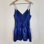Victoria's Secret Vintage Gold Label 80’s 90’s Victoria’s Secret Royal Blue Satin Slip Negligee M Photo 10