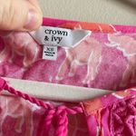 Crown & Ivy elephant novelty pink blouse Photo 5