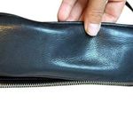 Margot Black Leather Foldover Crossbody Bag Photo 3