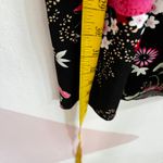 Vintage Y2K Babydoll Dress Floral 2000s 90s Coquette Fairycore Retro Medium Black Photo 3