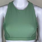 We Wore What  Solid Racerback Bra in Fair Green Photo 3