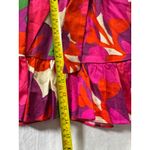 MISA Los Angeles  Floral Print Ruffle Sleeve Square Neck Mini Dress Size S Photo 5