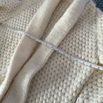 Handmade Knit Cardigan Cream and chunky with Belt White Size M Photo 4