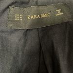 ZARA Basic Long Tweed Textured Peacoat Photo 5