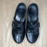 Dansko  Tamara Black Leather Buckle Clogs Slip On Shoes Womens Size 38 US 7.5-8 Photo 5