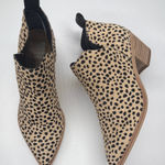 Anthropologie Dolce Vita Santo II Animal Print Heel Booties Boots S-462 Sz 8 Photo 0