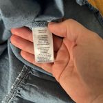 Beach lunch lounge denim tiered ruffle peplum sleeveless blouse medium Photo 2