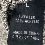 BCX Brown Cowl Neck Knit Ribbed 3/4 Sleeve Tunic Sweater, Size Large Photo 2