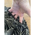 Elan Black Leaf Print Shorts - Size S Photo 5