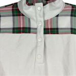 Crown & Ivy  women's ivory fleece pullover - holiday plaid trim - Size XXL Photo 5