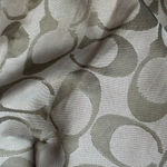 Coach Large Vintage Legacy Natural Straw & Gold Metallic Leather Tote Bag Photo 9