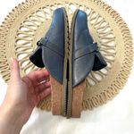 Vionic  Georgie Navy Leather Chain Slip-On Mules Size 8.5 Photo 7