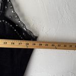 George Tank Top Vintage 90s Set Womens 16W Velvet Mesh Beaded Plus Whimsigoth Black Photo 4