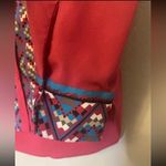 Hale Bob ⭐️ pink button up blouse multicolor geometric & paisley pattern small Photo 5