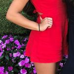 Lulus Red Romper Photo 0