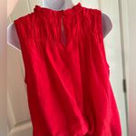 Joie  Rose Petal Red (Cayenne)
Sleeveless Smocked Keyhole Back Tank
Blouse Small Photo 5