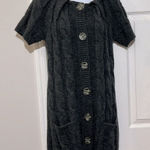 Vince  Chunky Cable Alpaca blended Knit Sweater Cardigan Dress Size M Photo 0