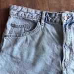 Bershka Light Wash Denim Mom Jean Shorts Size 10 Photo 2