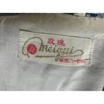 blazer blue geometric double knit polyester blue Size L Photo 11