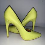Qupid Quipid Neon Green/ Yellow Heels Women’s Size 9 Photo 8