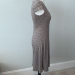 Toad and Co Mocha Geometric Print Short Sleeve Athletic Rosemarie Dress Sz XS Tan Photo 4