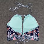 Hobie high neck bikini top navy, size Medium Photo 1