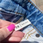 PacSun  mom jeans light wash 26 straight leg 2 jeans Photo 5