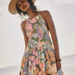 Free People  Desert Island Mini Dress in Rainforest Combo size Medium, NWT Photo 0
