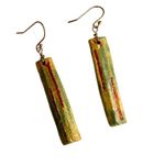 RAG artisan hand painted ceramic drop earrings Photo 6