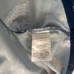 Michelle McDowell Leopard Love Navy LS Blouse – Chic Animal Print Flowy – Med Photo 2