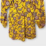 ALC Frank ALC Myra Floral‎ Mini Dress Women's Size 2 Yellow Beige Long Sleeve Photo 9