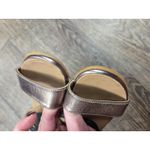 Eric Michael  Black Metallic Wedge Sandals Shoes Euro 36 - US 6/6.5 Photo 7