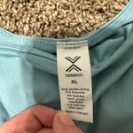 JC Penny JCPenney Tank Top Blue Athletic Built in Sports Bra XL Photo 2