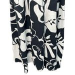 Elan Small Maren Maxi Dress Black White Front Slit Cruise Wear V Neck Boho Flowy Photo 6