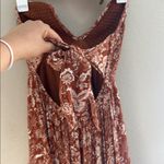 Floral Halter Neck dress Orange Photo 5