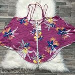 We The Free NWT Free People Hey Girl Cotton Tank Top In Spring Plum Combo Photo 6