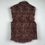 English Rose  Women's Pink & Black Animal Print Sleeveless Vest Size M/L NWOT Photo 5