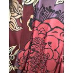 ABS Collection 100% Silk Floral Smocked Waist Dress Size 8 Purple Photo 7